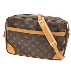LOUIS VUITTON Trocadero 30 Shoulder Bag Monogram Leather Brown